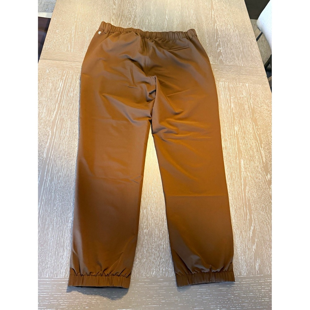 Right of Way Men's Brown Solid Jogger Pants XL Drawstring Elastic Waist